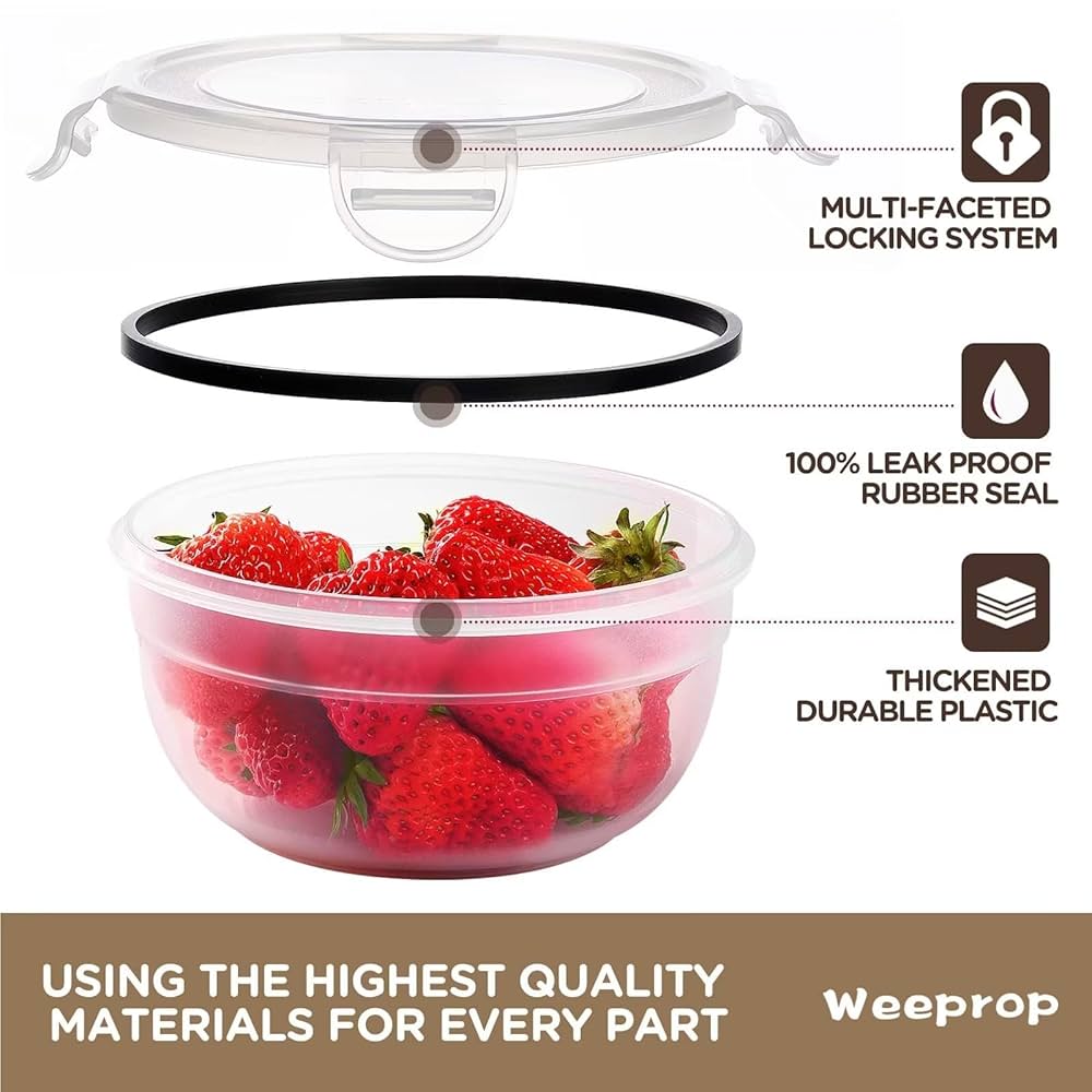 Amazon｜食品保存容器32個 密閉蓋付き 積み重ね可能な